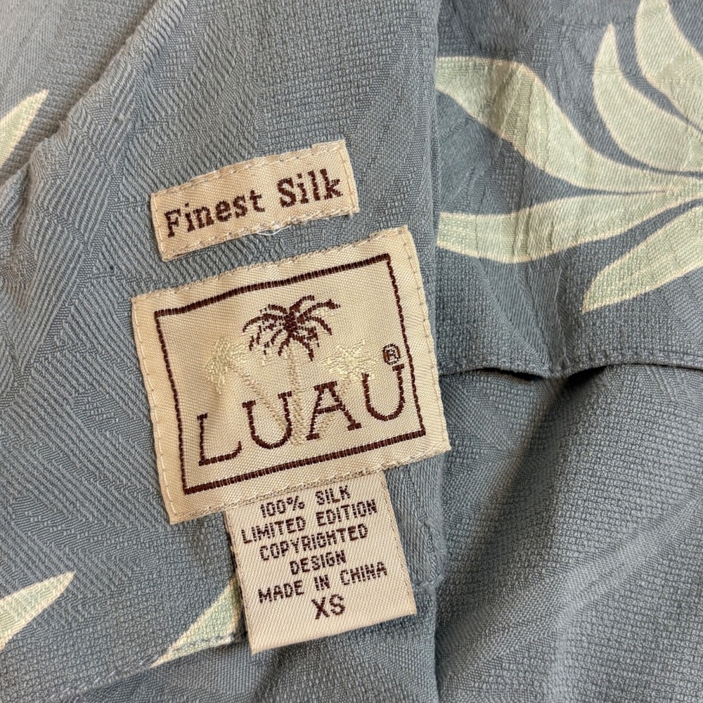 Luau Silk Tropical Floral Print Sleeveless Mini Dress Women's XS - Picture 4 of 10